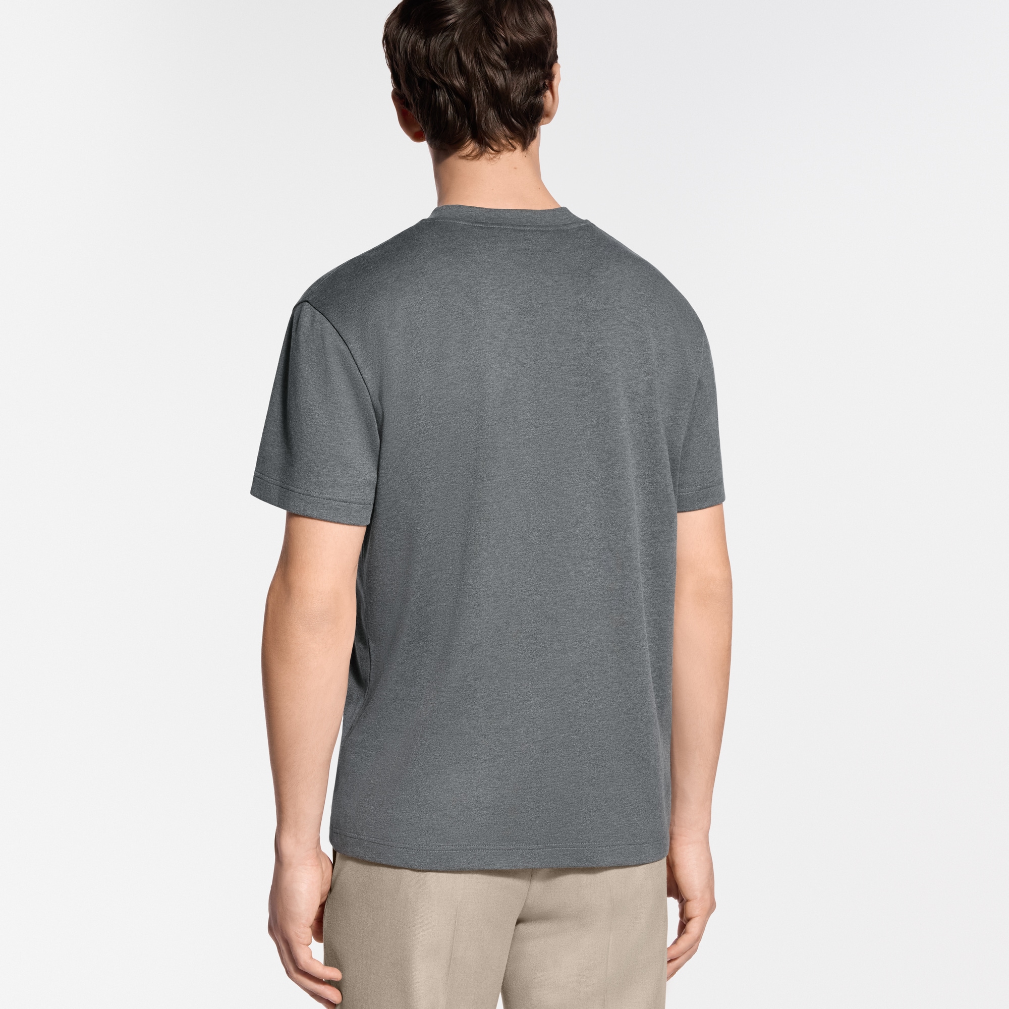 Cotton-Silk Short-Sleeved T-Shirt - For Men | LOUIS VUITTON